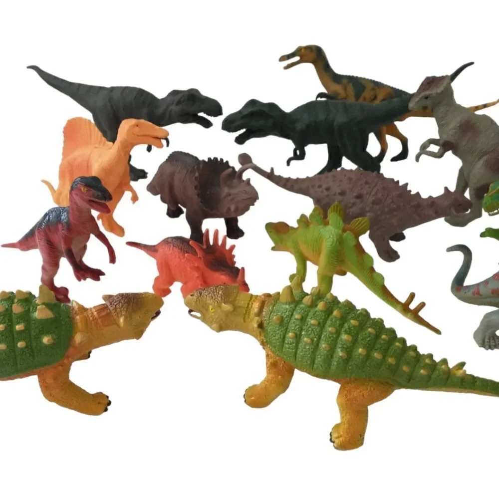 Dinosaurs Lot 14 Play Hard Plastic Vintage to Now Dinos Some Geoworld Safari Ltd